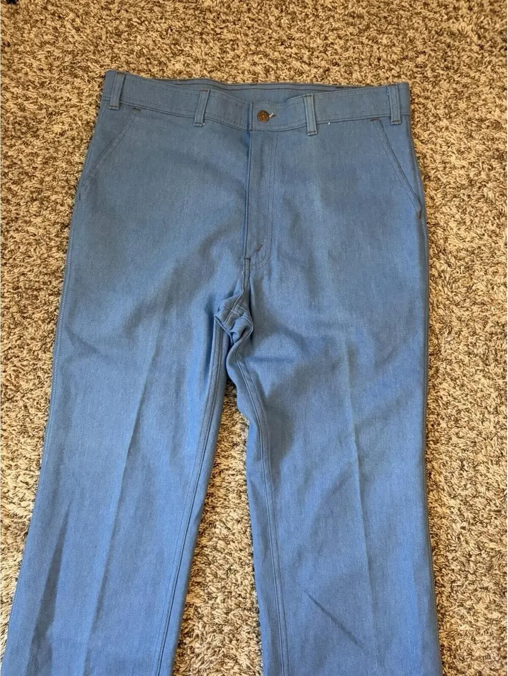 VTG Levi’s Light Wash Blue Relaxed Denim Skosh More Room Jeans Men’s Size 36x35